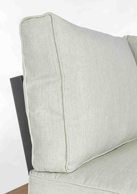 Conjunto Elias sofá en L + mesa, color antracita