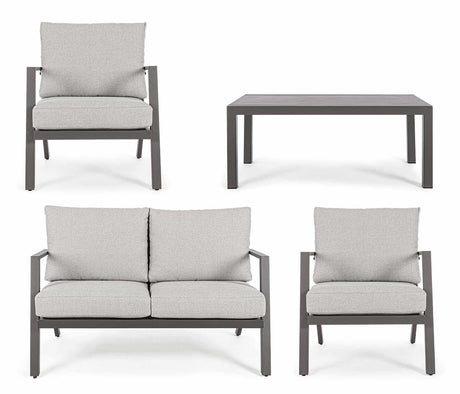 Conjunto Harley coffee, sofá + 2 butacas + mesa