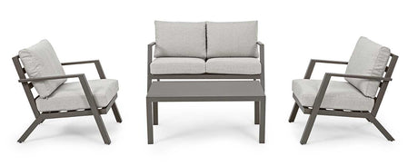 Conjunto Harley coffee, sofá + 2 butacas + mesa