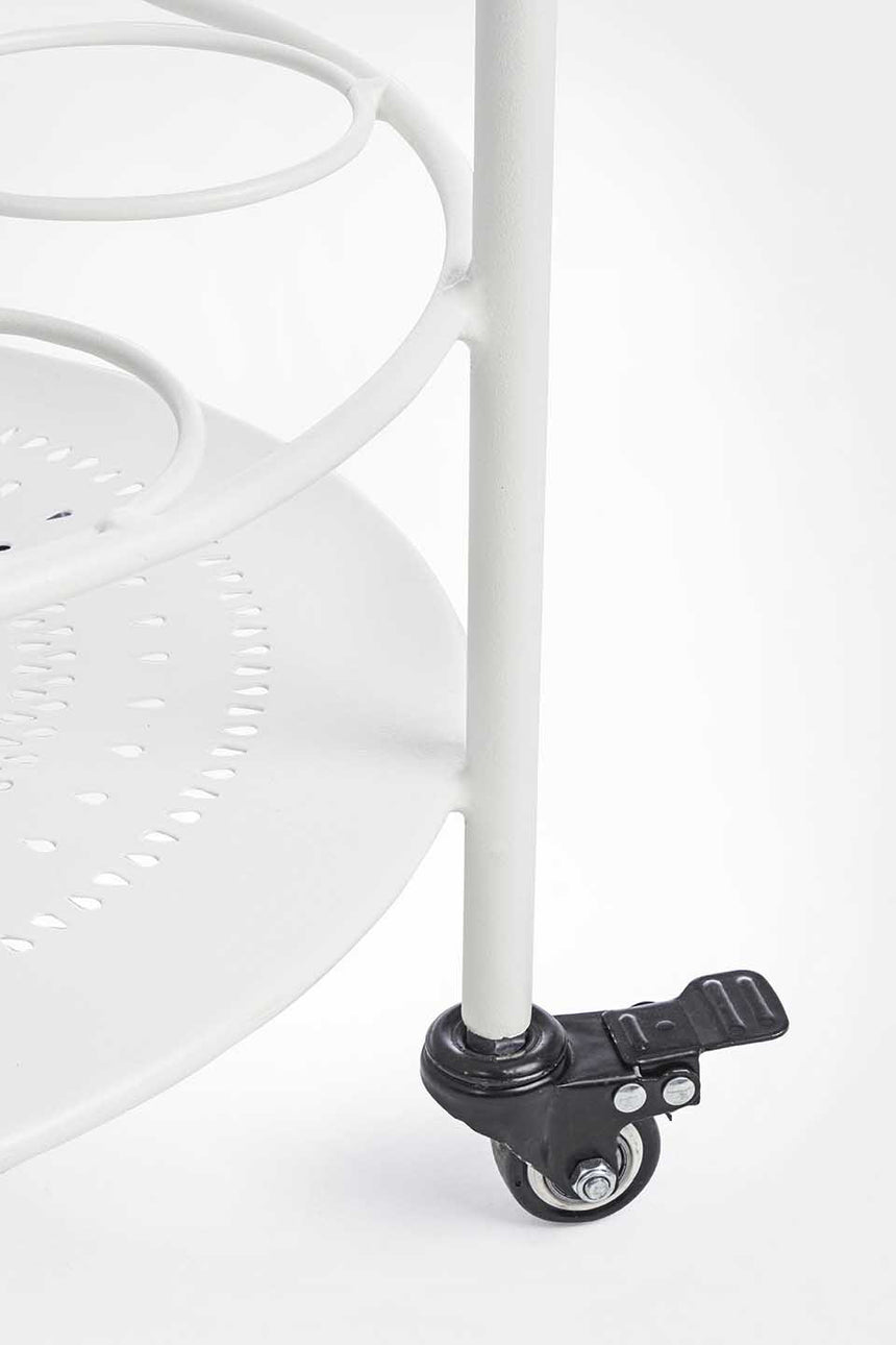 Mesa botellero Burton, color blanco