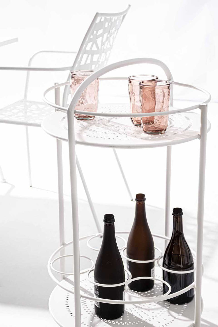 Mesa botellero Burton, color blanco