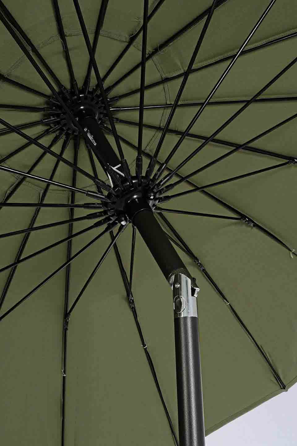 Parasol Atlanta Ø2.7m, color antracita-olive