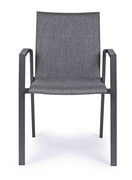 Silla con brazos Odeon, color antracita