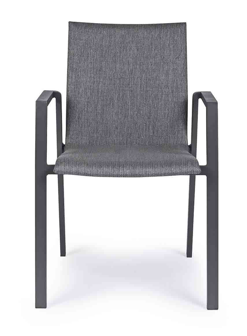 Silla con brazos Odeon, color antracita