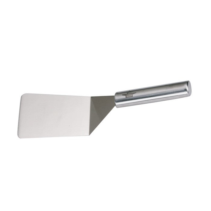 Espátula corta acodada de acero inoxidable