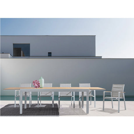 Silla con brazos Kubik blanco