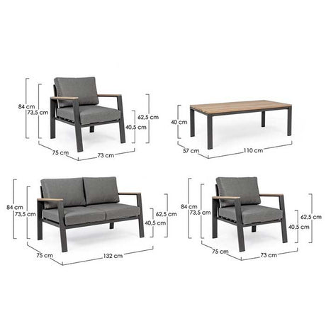 Conjunto Belmar Nat/Antrac