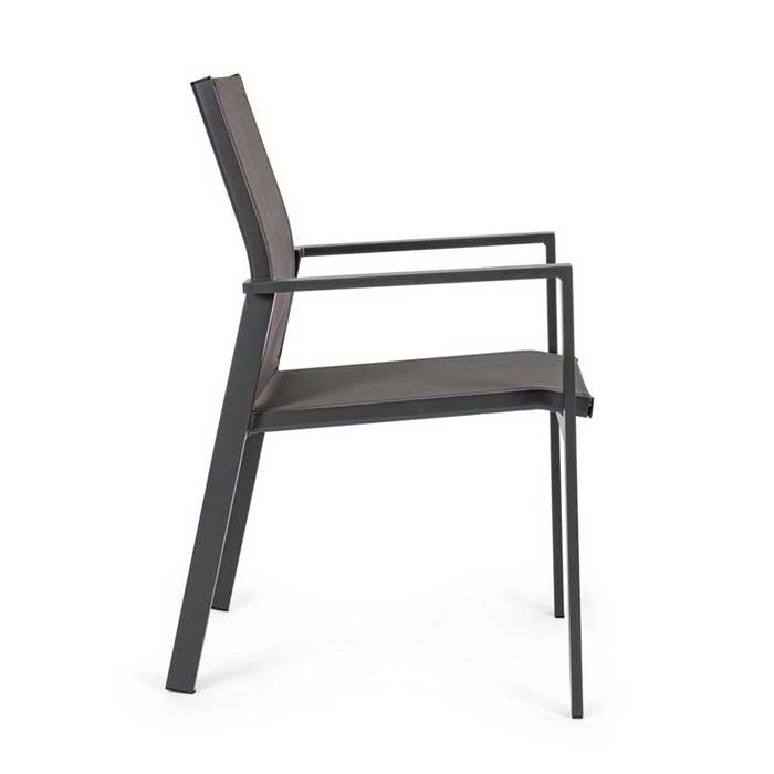 Silla con brazos Crozet Dark Antracita SJ61