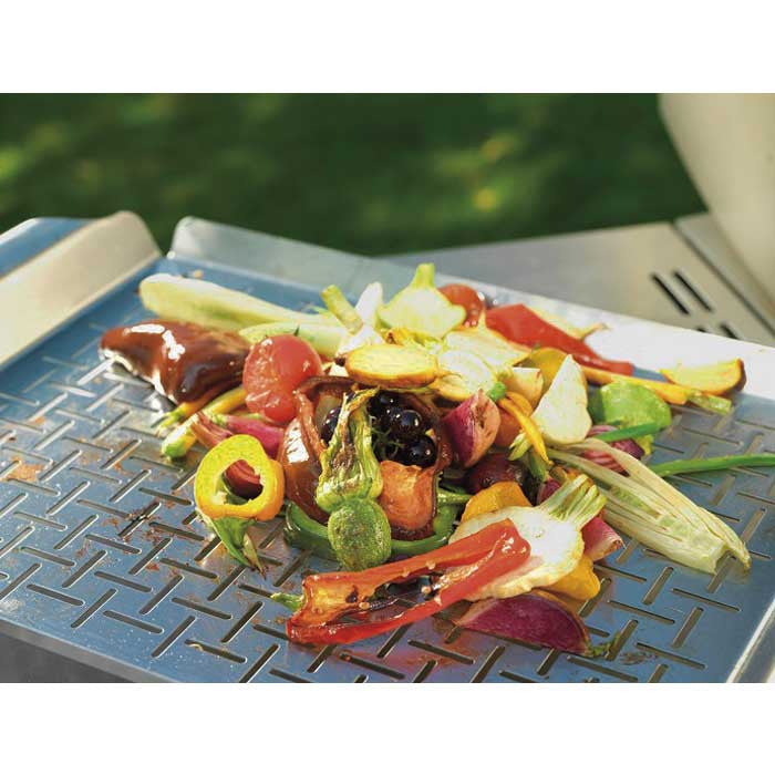 Plato de cocción de acero inoxidable Weber® 30 x 44 x 3.5