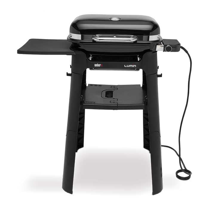 Barbacoa Weber electrica Lumin 1000 Compact Black con Soporte