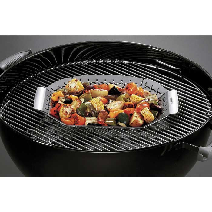 Cesta grande de acero inoxidable para hortalizas Weber® original