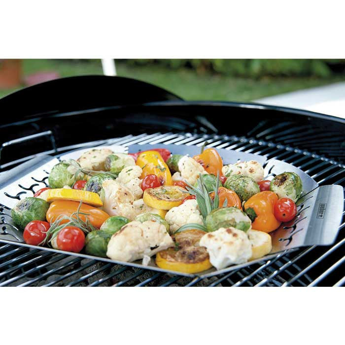 Cesta pequeña de acero inoxidable para hortalizas Weber® original