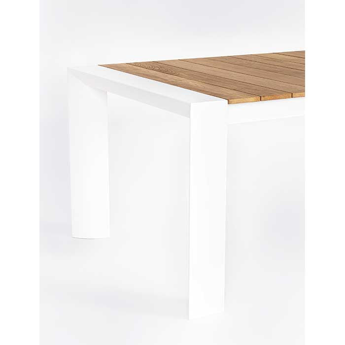 Mesa extensible Cameron 228/294X100 blanco GK50