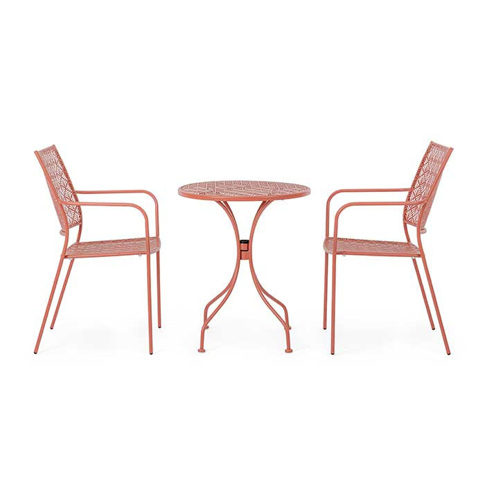 Conjunto Lizette Bitter mesa Ø60 + 2 sillas
