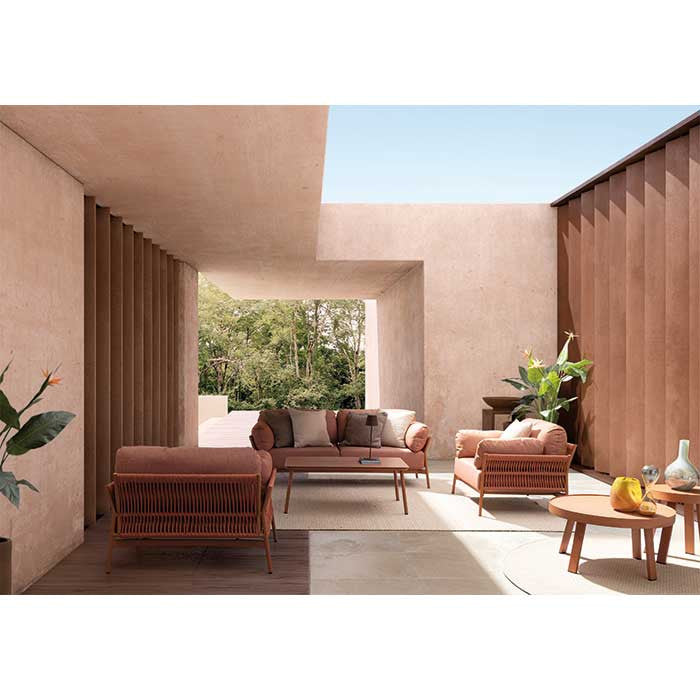 Conjunto Pardis Sierra sofá 2p + 2 sillones + mesita