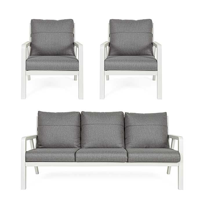 Conjunto Truman lunar sofá + 2 butacas + mesa