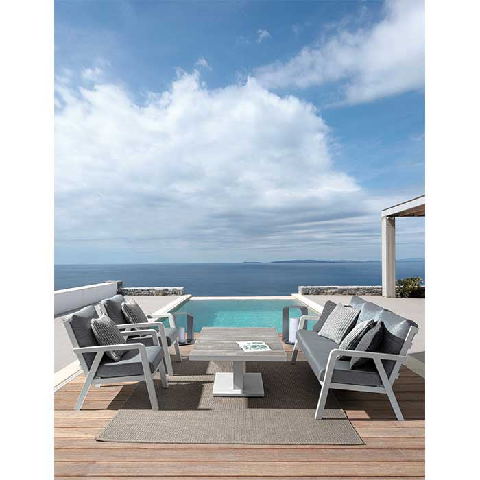 Conjunto Truman lunar sofá + 2 butacas + mesa