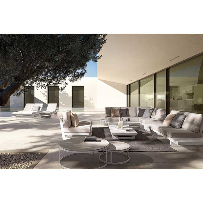 Conjunto Infinity sofá rincón + mesa auxiliar