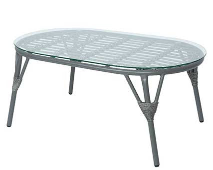 Set Evora  mimbre sofá + 2 sillones + mesa baja