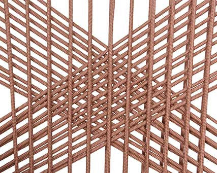 Silla Sevilla apilable PP cuerda terracota