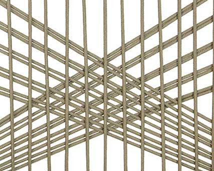 Silla Seville apilable cuerda PP beige