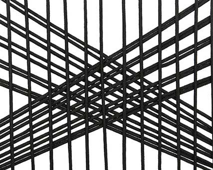 Silla seville apilable PP cuerda gris