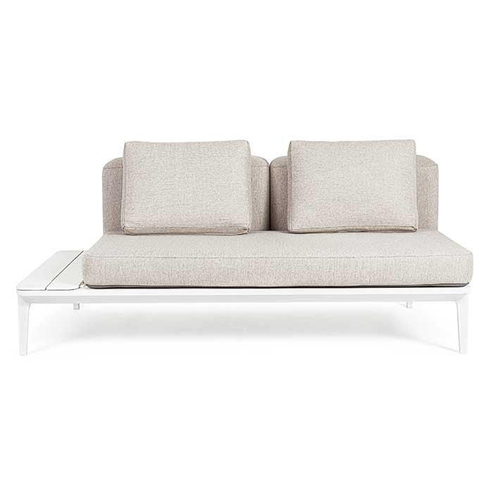 Conjunto lounge Matrix blanco 3 sofás + mesa