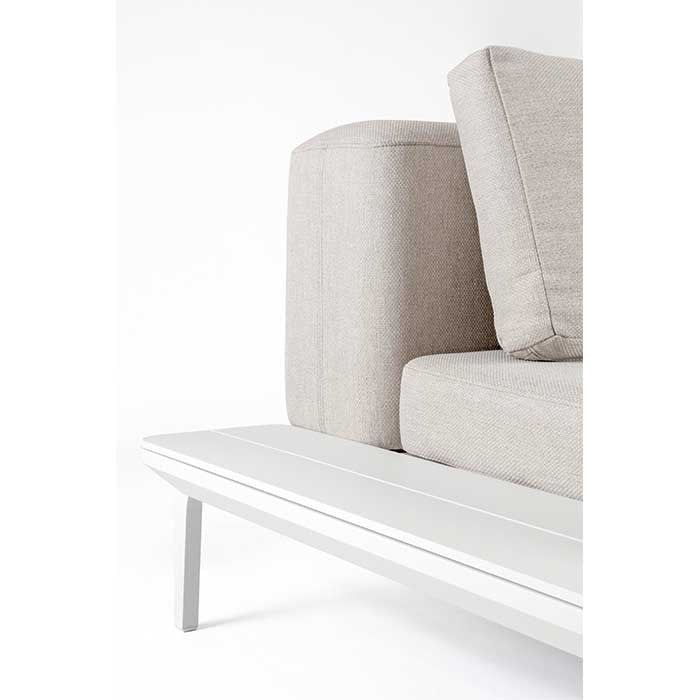 Conjunto lounge Matrix blanco 3 sofás + mesa