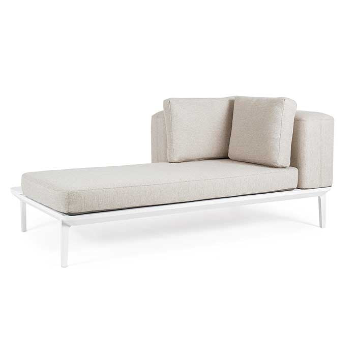 Conjunto lounge Matrix blanco 3 sofás + mesa