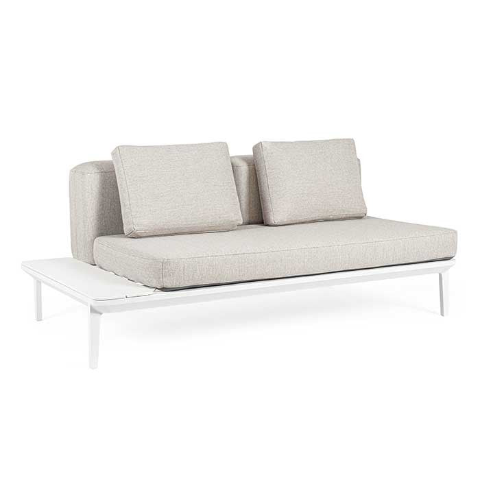 Conjunto lounge Matrix blanco 3 sofás + mesa