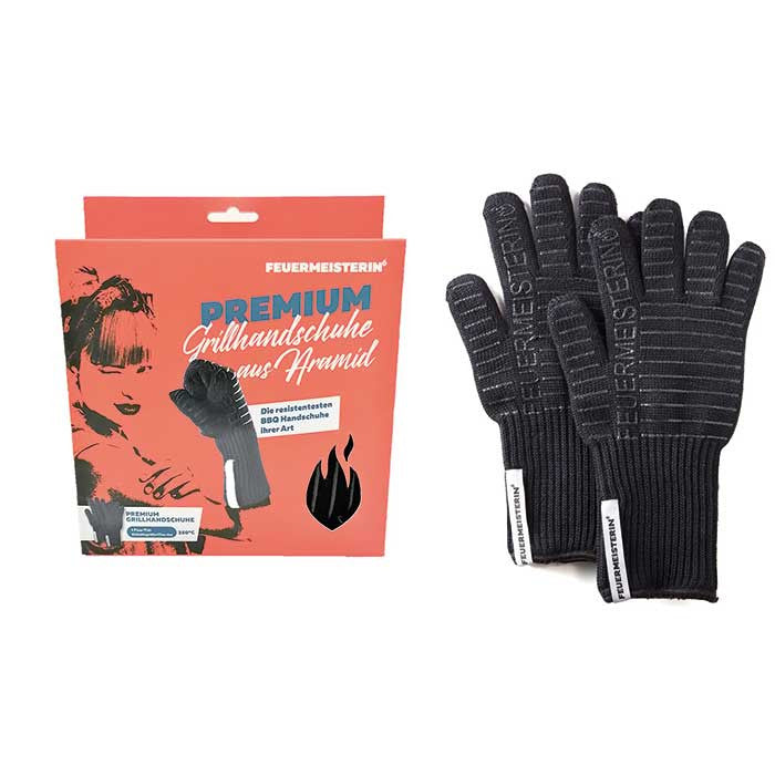 Guantes Feuermeister "Pretty As Hell", color negro