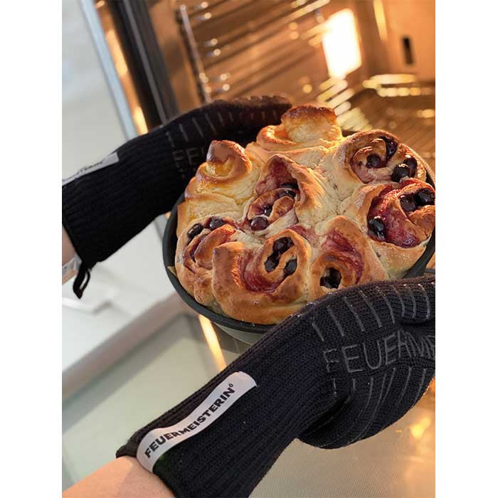 Guantes Feuermeister "Pretty As Hell", color negro