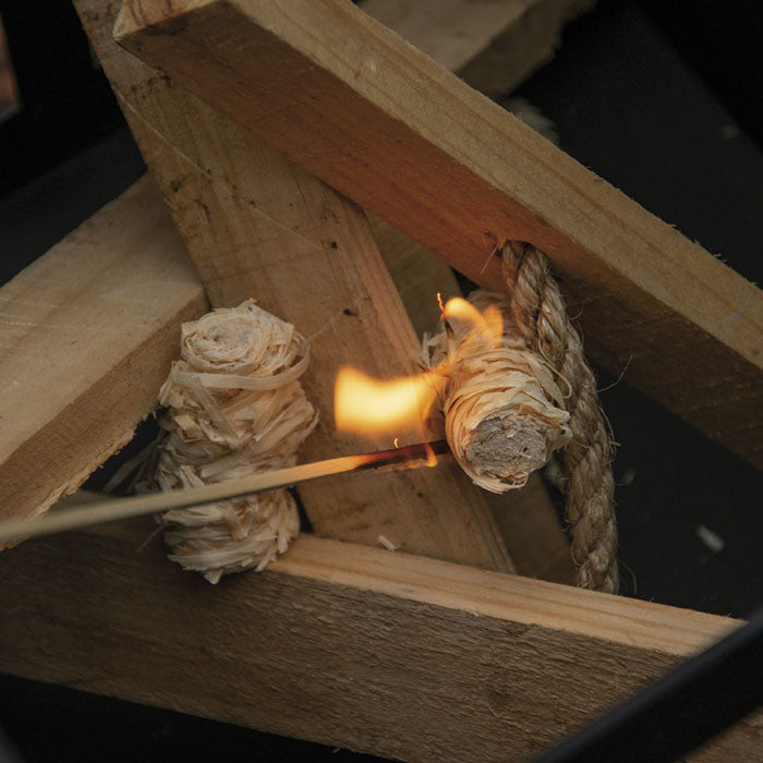 Bolas de encendido rápido de lana de madera - 32 unidades