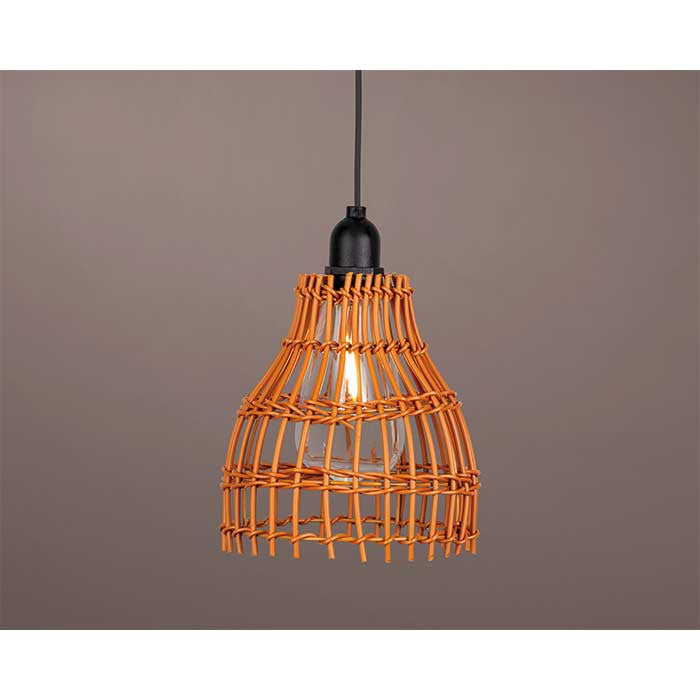 Lámpara LED colgante para jardín, estilo natural, luz cálida