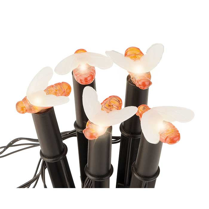 Luces solares decorativas para macetas y parterres, en forma de abejas