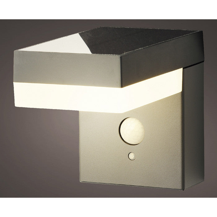 Lampara solar de pared con encendido automático, luz cálida