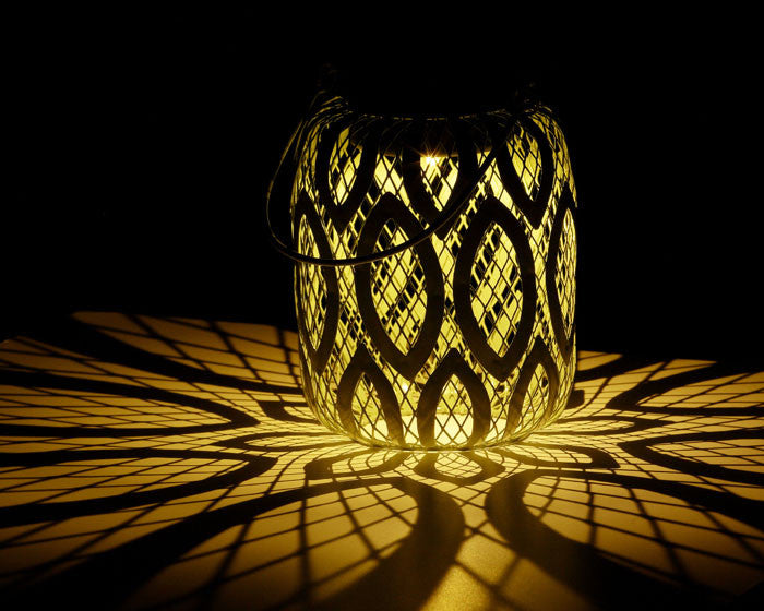 Set de 4 lámparas solares decorativas, color verde claro