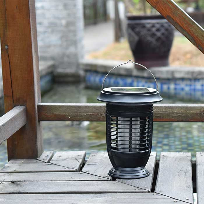 Lámpara solar 2x1 elimina insectos 40 m2 Ext/Int