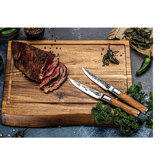 Cuchillos para bistec Forged Olive - juego de 4
