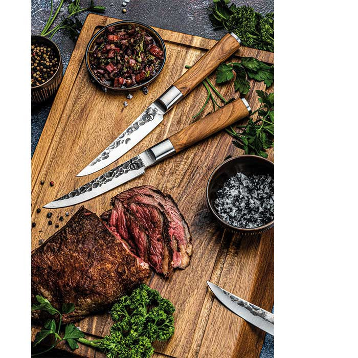 Cuchillos para bistec Forged Olive - juego de 4