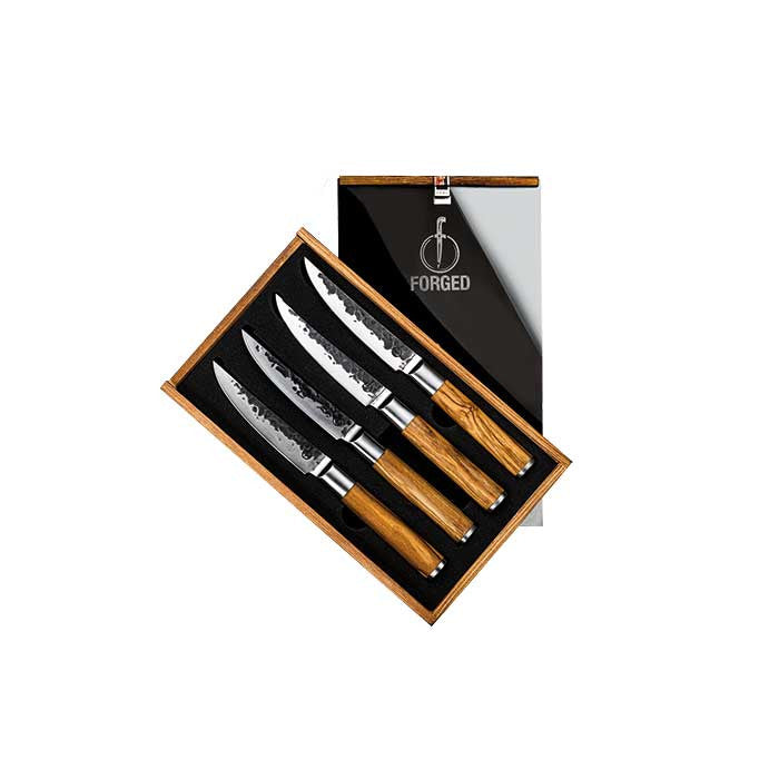 Cuchillos para bistec Forged Olive - juego de 4