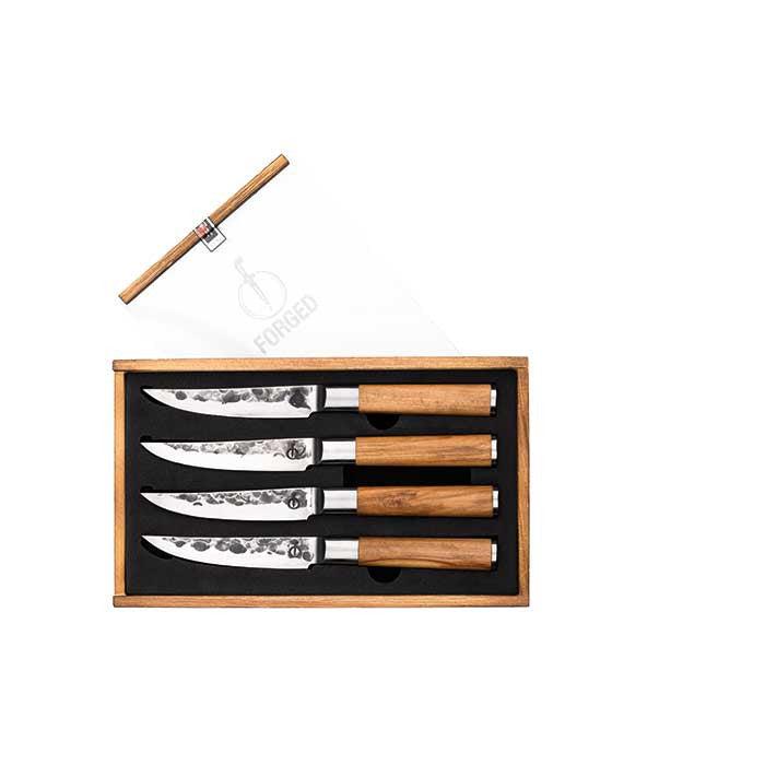 Cuchillos para bistec Forged Olive - juego de 4