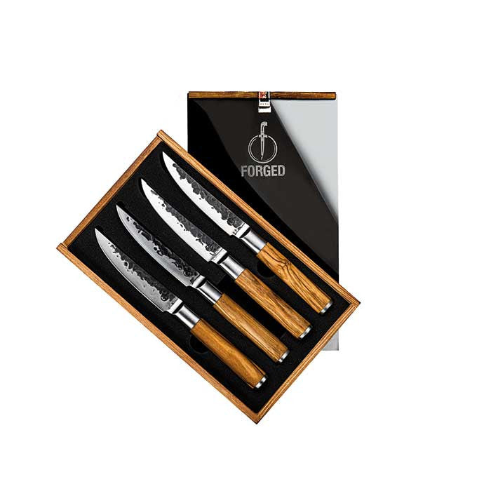 Cuchillos para bistec Forged Olive - juego de 4