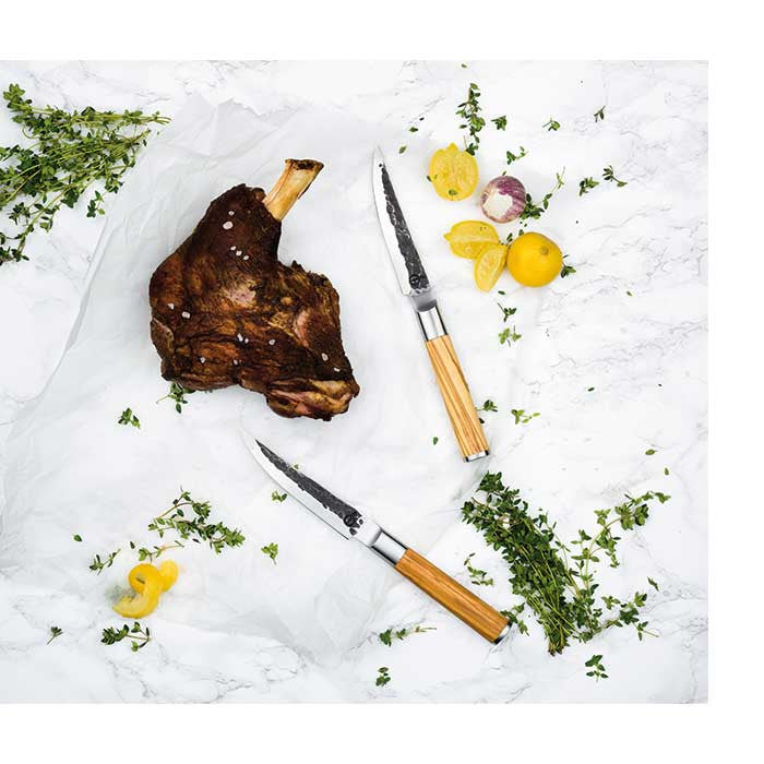 Cuchillos para bistec Forged Olive - juego de 4
