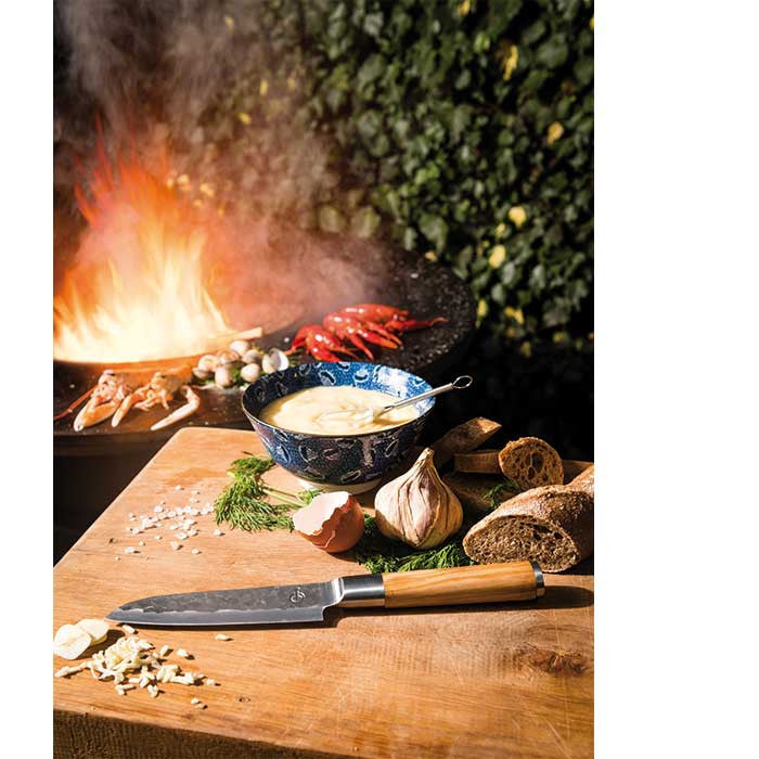 Cuchillo Santoku Forged Olive - 14 cm