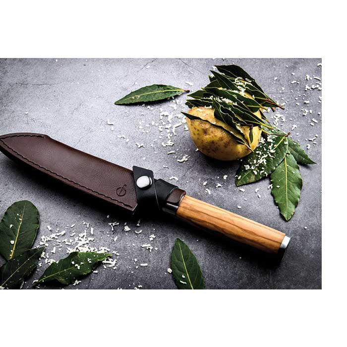 Cuchillo Santoku Forged Olive - 14 cm