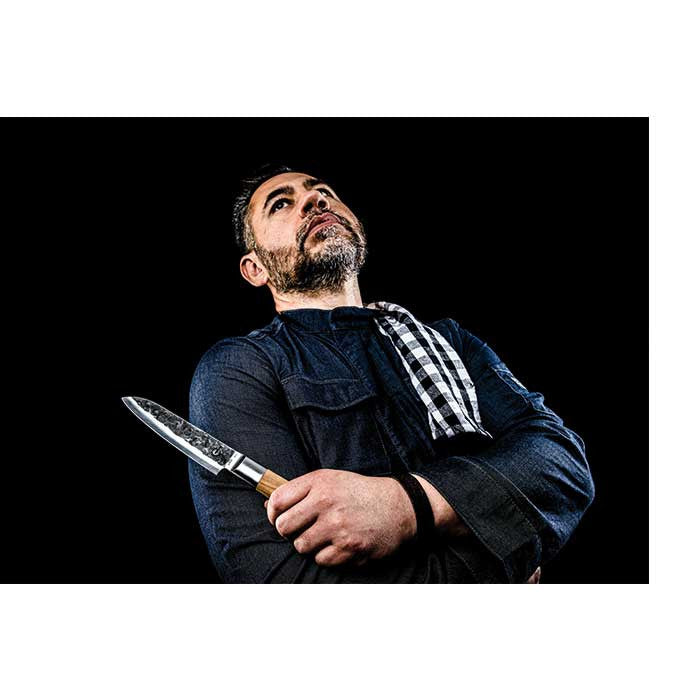 Cuchillo Santoku Forged Olive - 14 cm