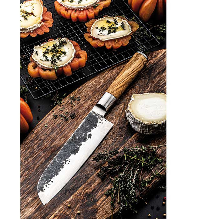 Cuchillo Santoku Forged Olive - 18 cm