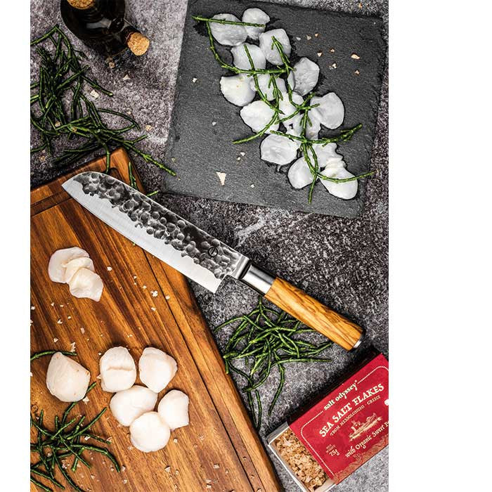 Cuchillo Santoku Forged Olive - 18 cm