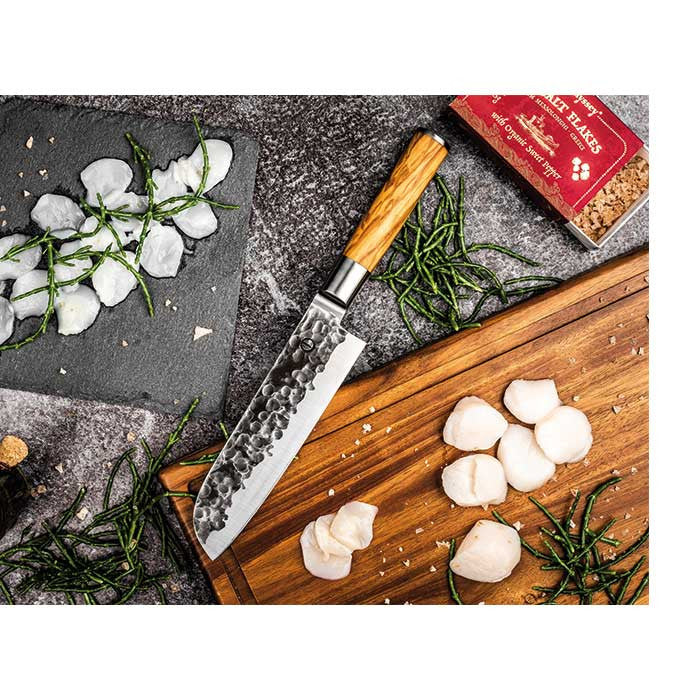 Cuchillo Santoku Forged Olive - 18 cm